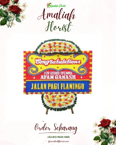 Bunga Papan Congratulation di Rojopolo